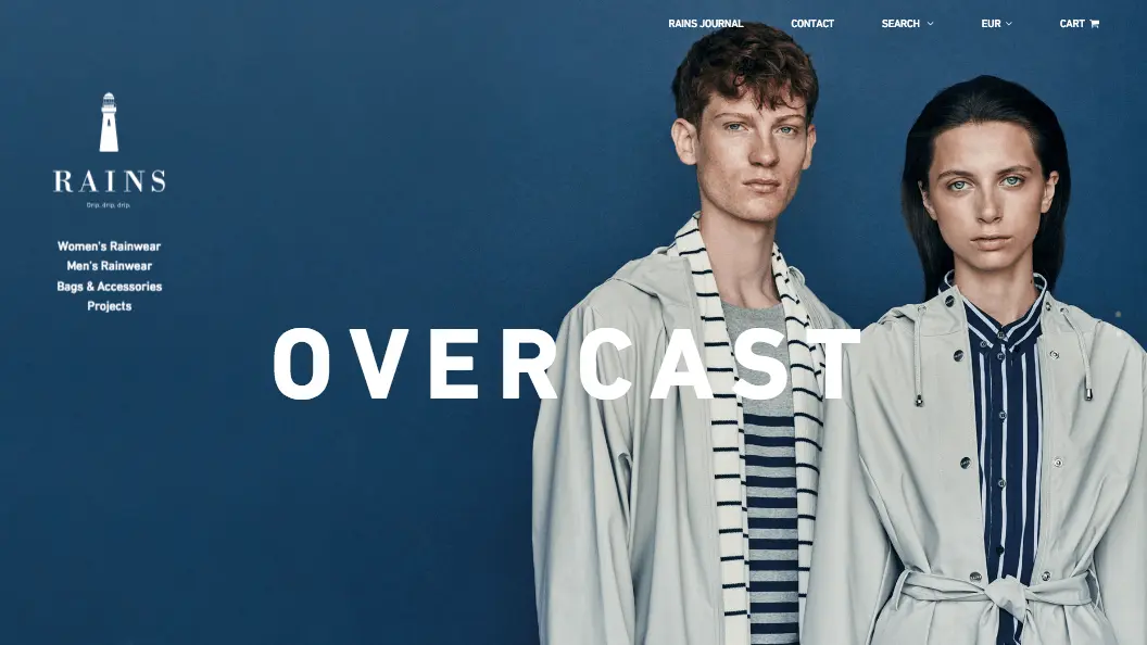 RAINS – Rainwear, Bags & Accessories | RAINS – Defying Danish Weather Since 2012のアイキャッチ画像