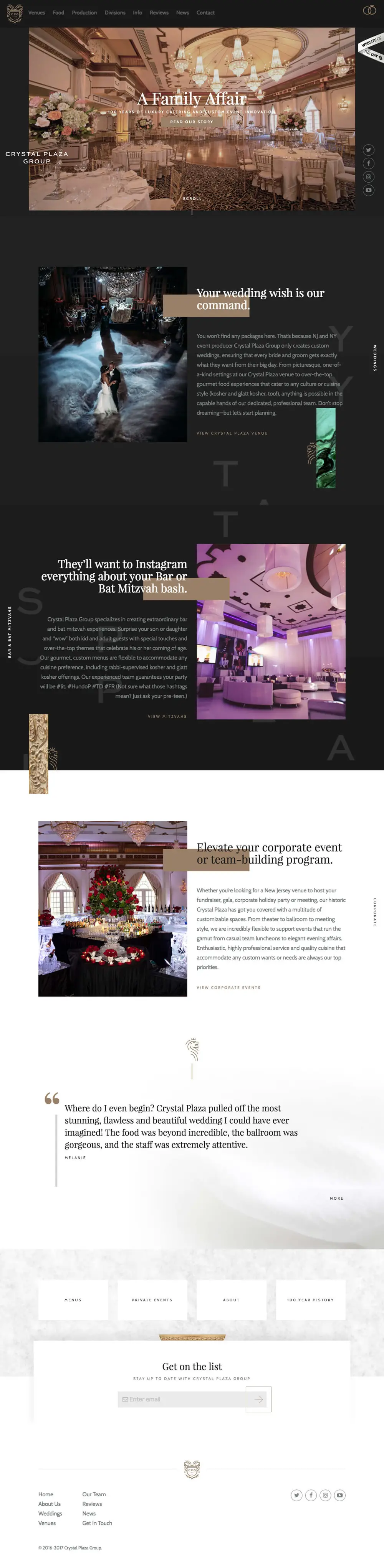 NJ and NY Event Producer and Caterer | Crystal PlazaCrystal Plaza overview image