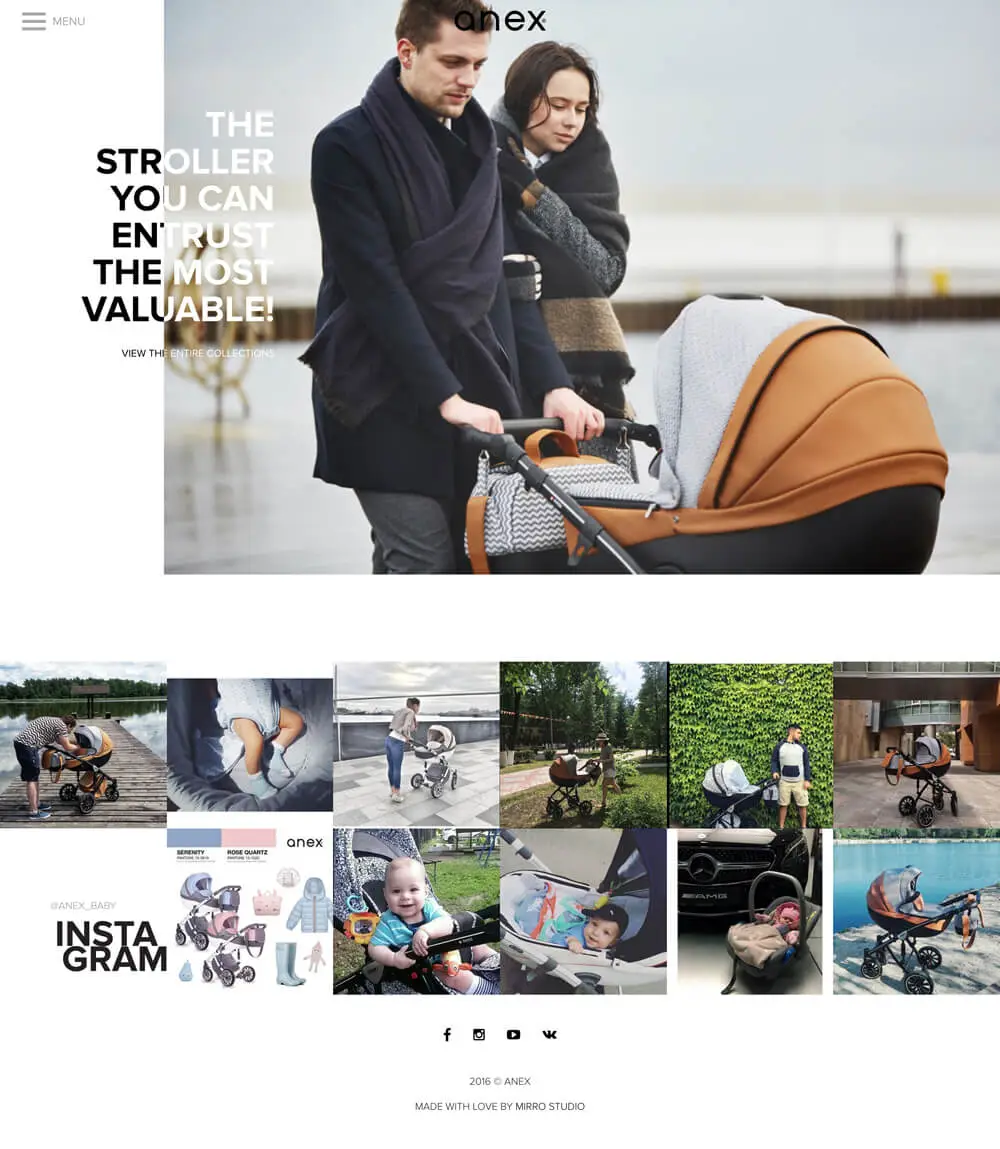 ANEX® – Strollers, child safety seats and accessories. overview image