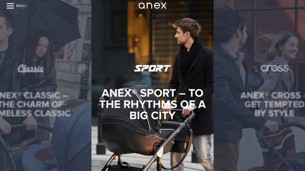 ANEX® – Strollers, child safety seats and accessories.のアイキャッチ画像