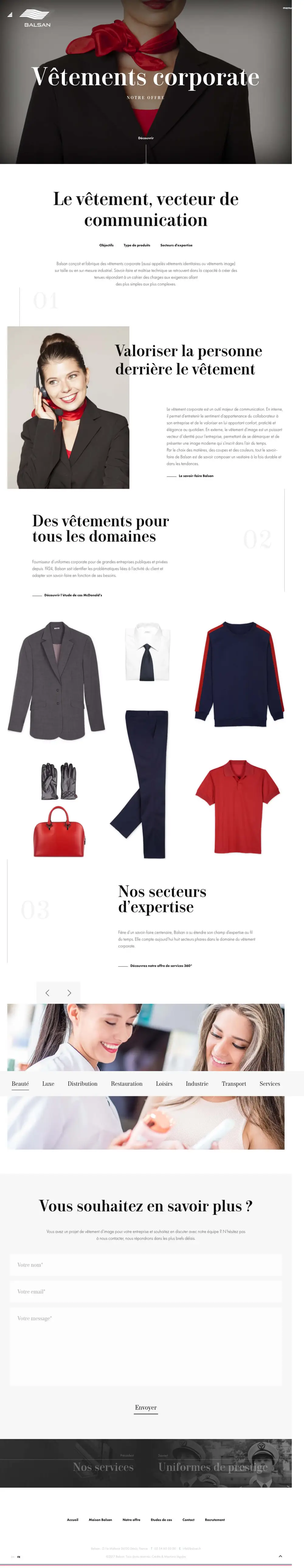 Balsan, la Griffe de l’uniforme overview image