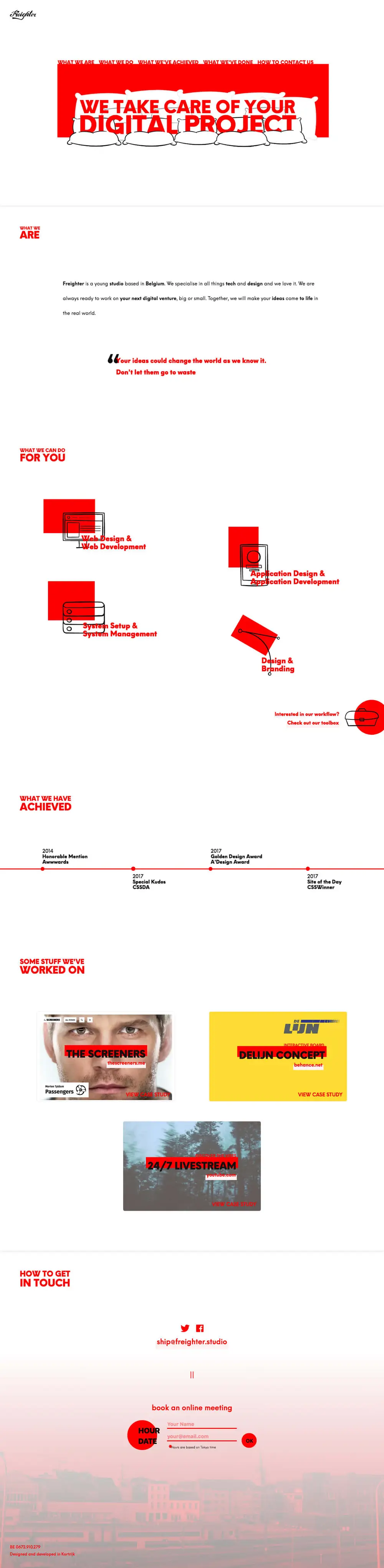 Freighter Studio – Belgian Tech and Design Studio overview image