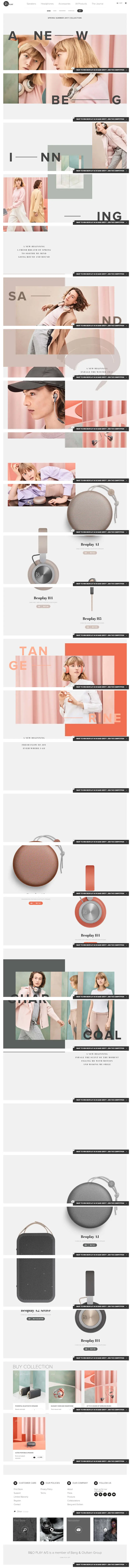 B&O PLAY Spring/Summer 2017 overview image