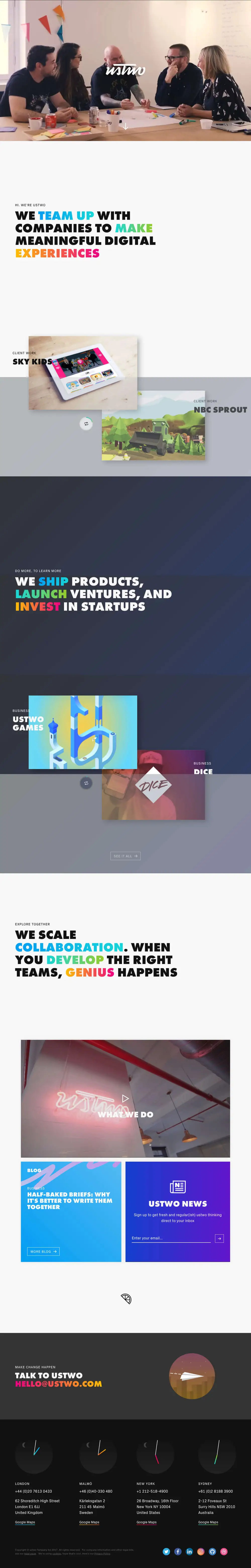 ustwo | Digital product studio overview image