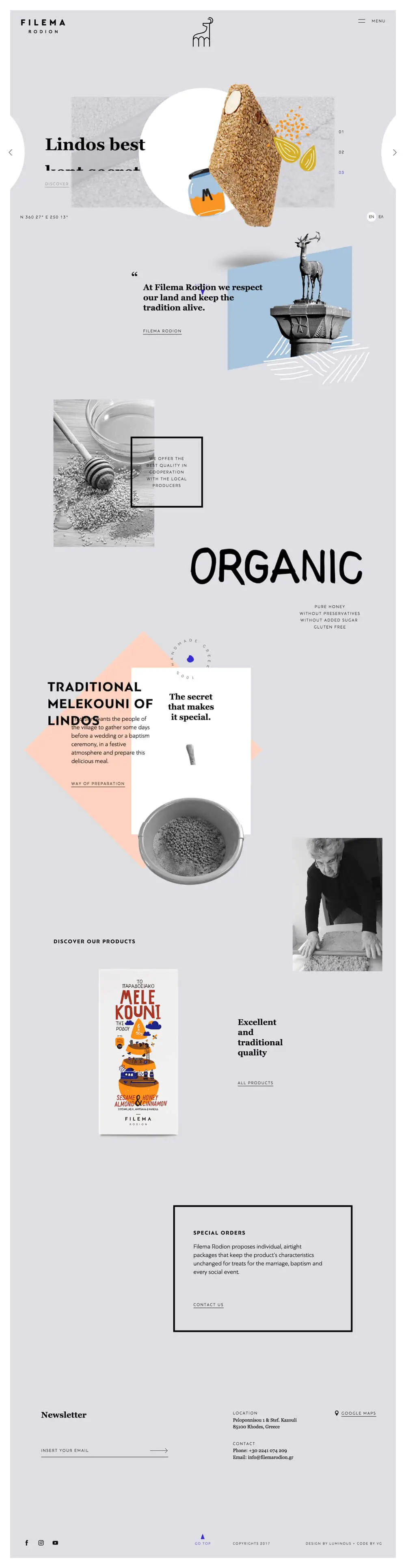 Homepage – FILEMA RODION overview image