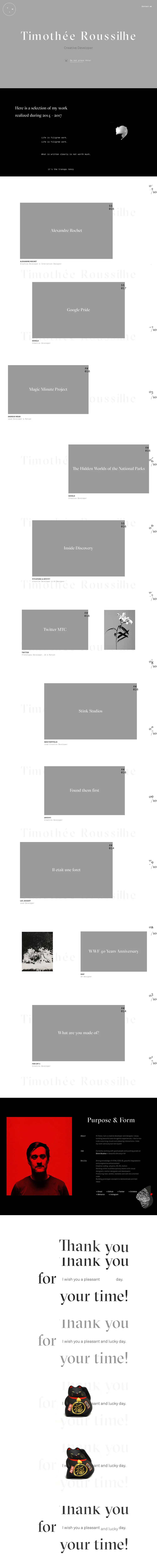 Tim Roussilhe – Interactive Developer overview image