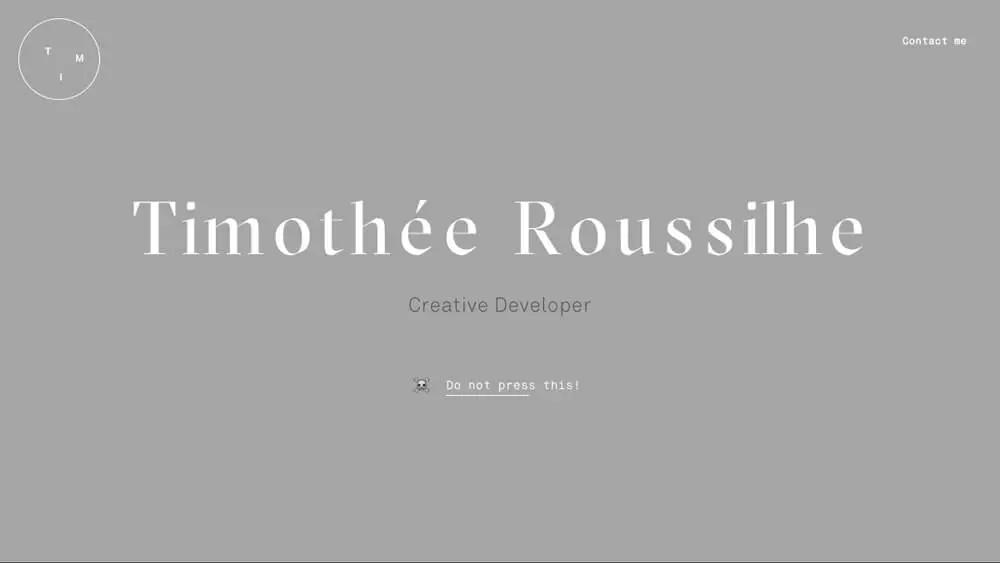 Tim Roussilhe – Interactive Developerのアイキャッチ画像