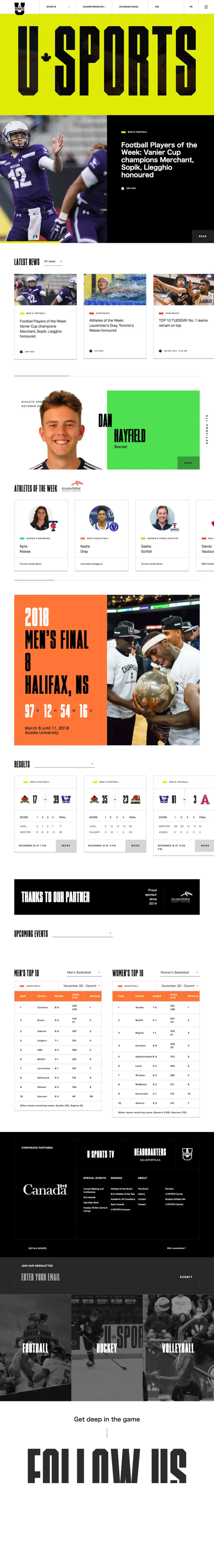USPORTS overview image