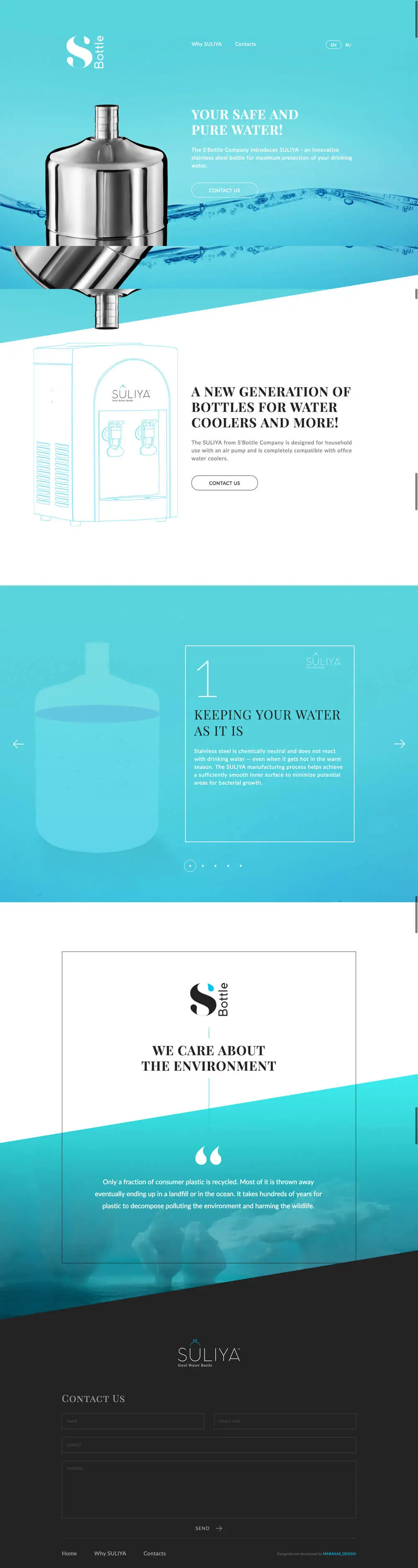 SULIYA – an innovative stainless steel bottle by S’Bottle Company. overview image