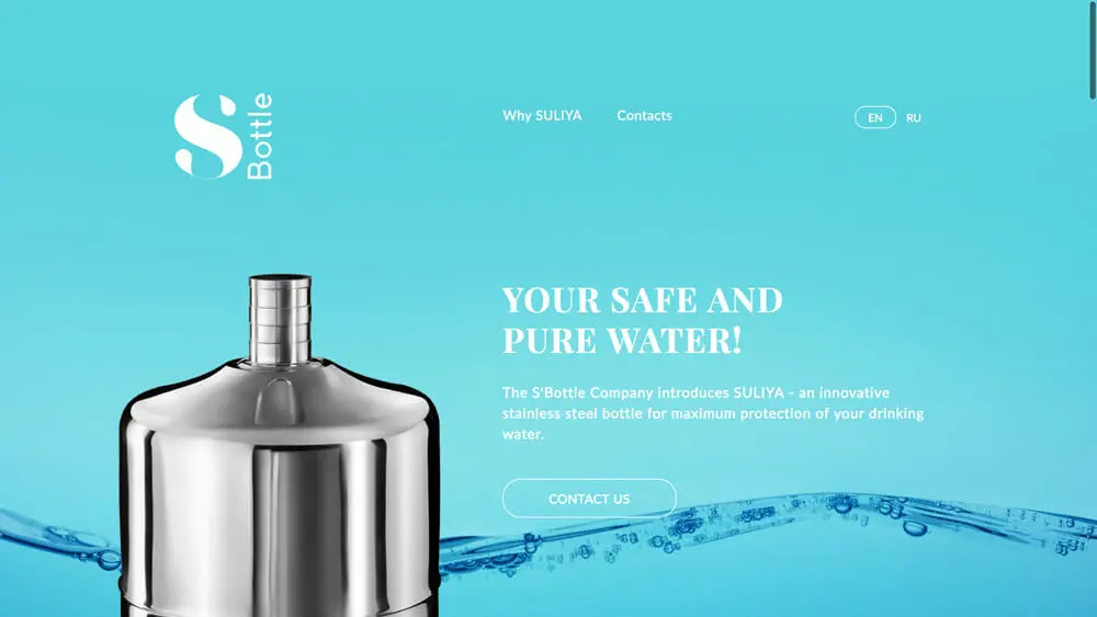SULIYA – an innovative stainless steel bottle by S’Bottle Company.のアイキャッチ画像