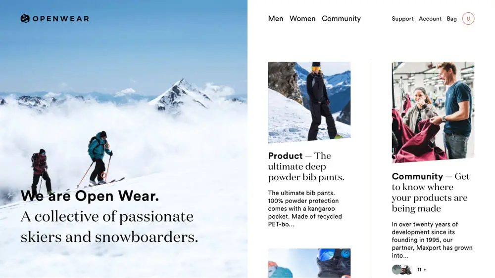 Open Wear: Sustainable Outerwear. Made affordable.のアイキャッチ画像