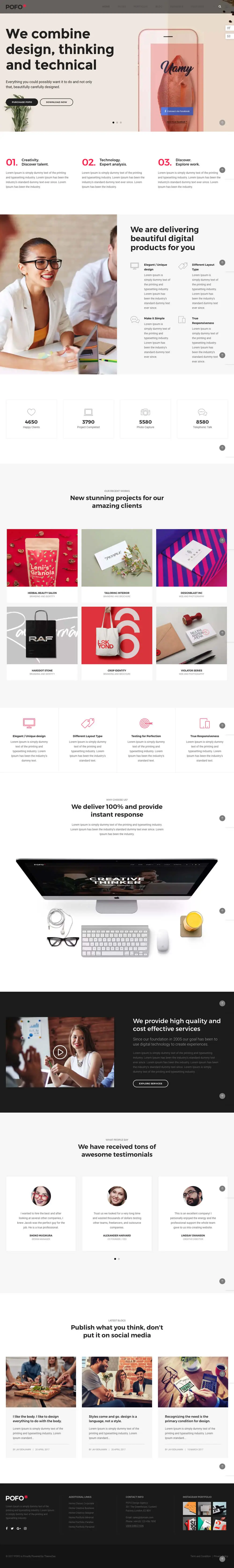 Pofo Digital Agency Theme overview image