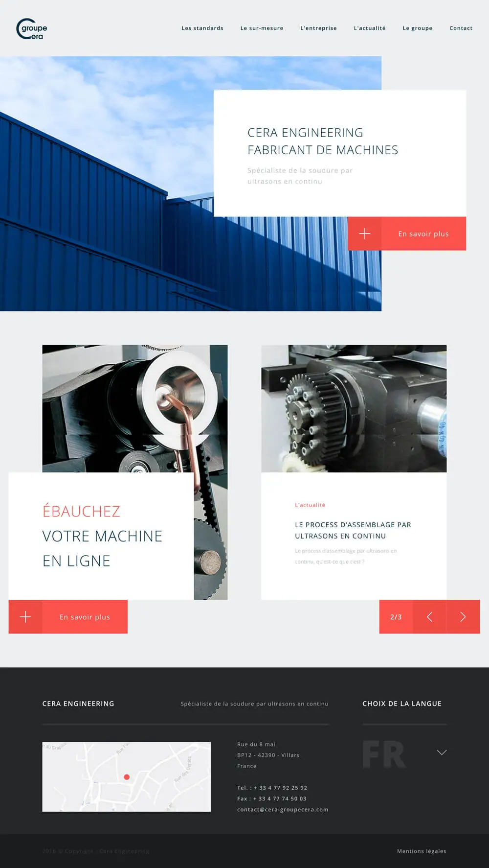 Cera, fabricant machines, découpe et soudure ultrasons overview image