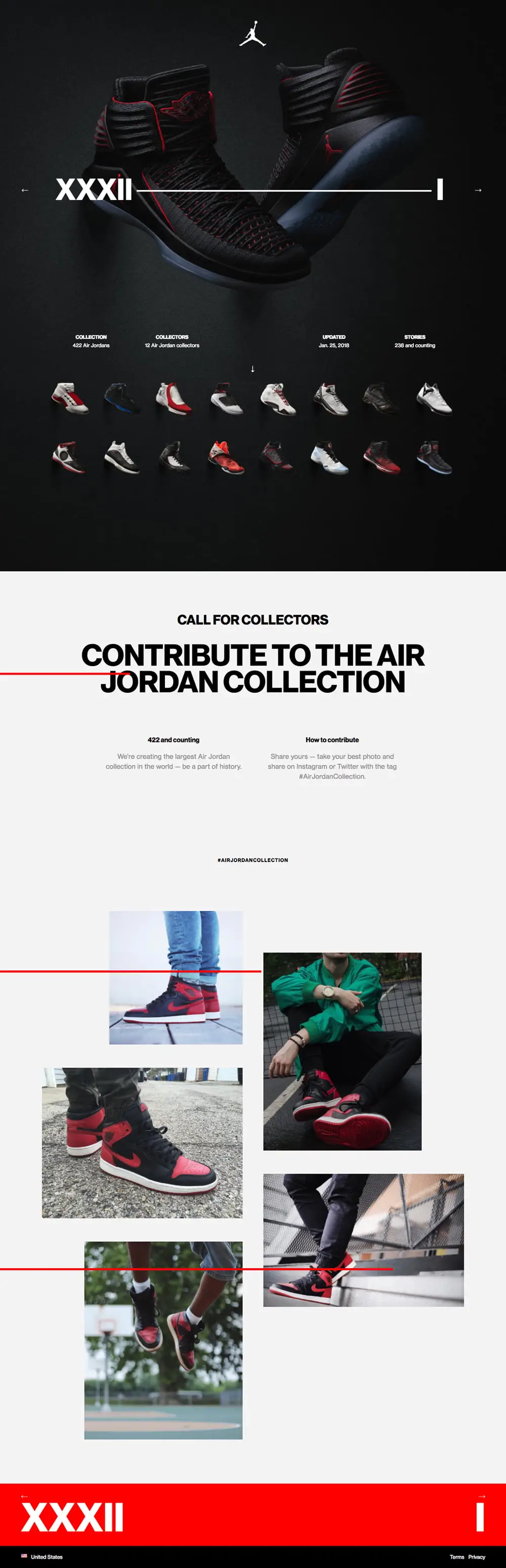 Air Jordan Collection: Retro & New Editions. Jordan.com overview image