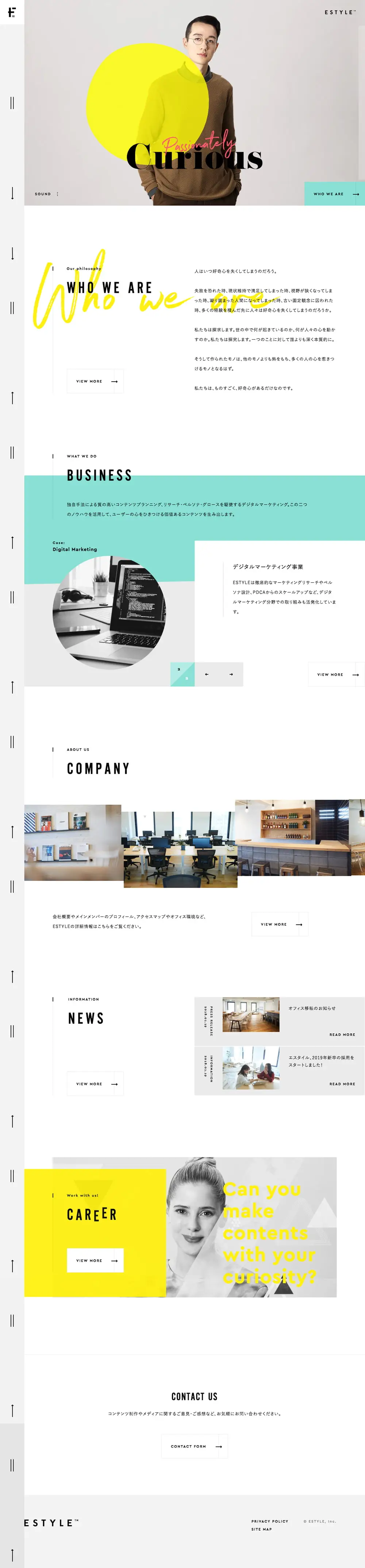 ESTYLE,Inc. | 株式会社エスタイルのコーポレートサイト overview image