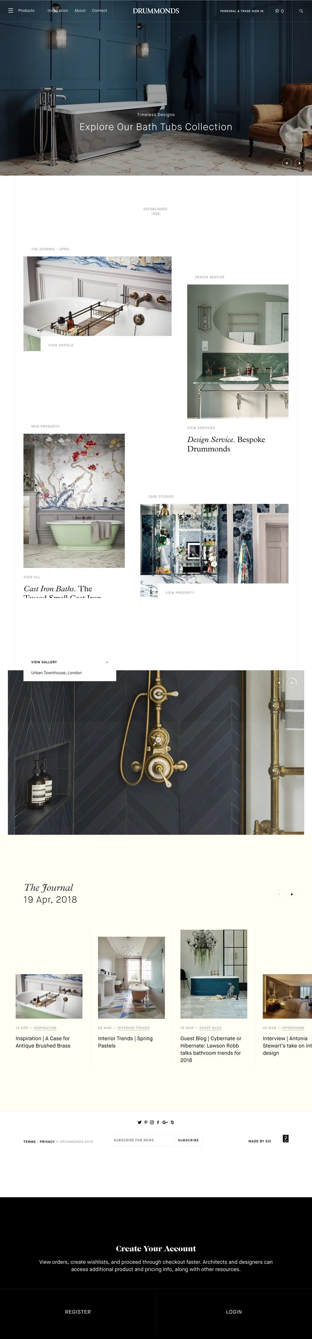 Classic Luxury Bathrooms from Drummonds; Cast Iron Baths and More… overview image