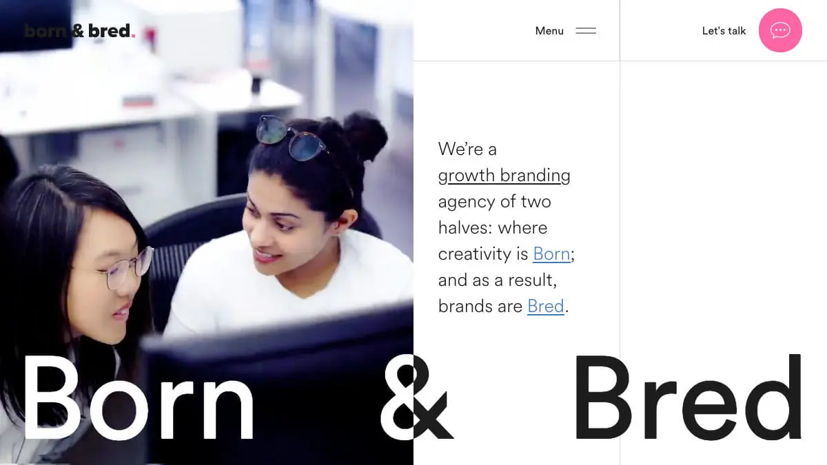 Born & Bred San Francisco brand, creative, design agency Born and Bredのアイキャッチ画像