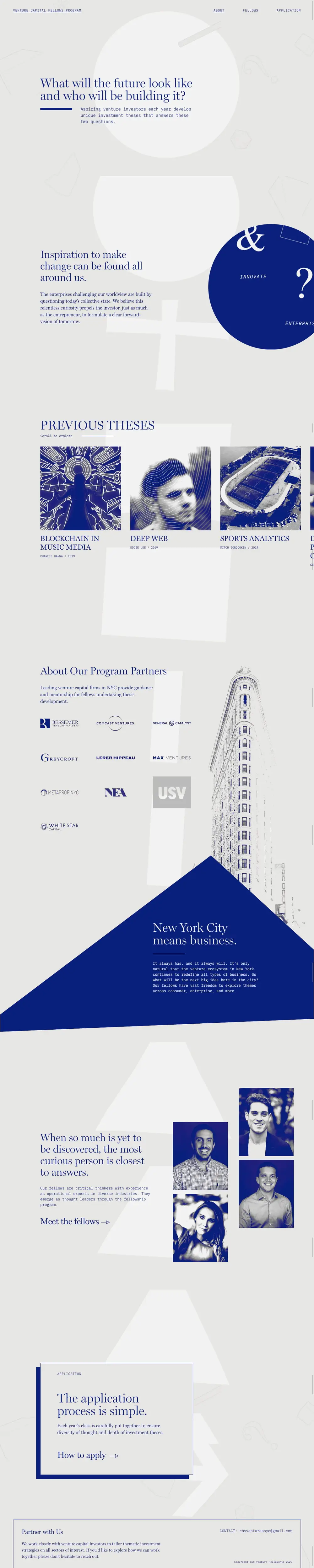 Venture Capital Fellows Program overview image