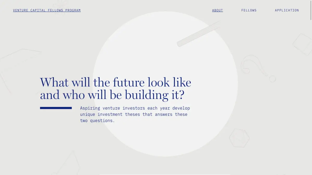 Venture Capital Fellows Programのアイキャッチ画像