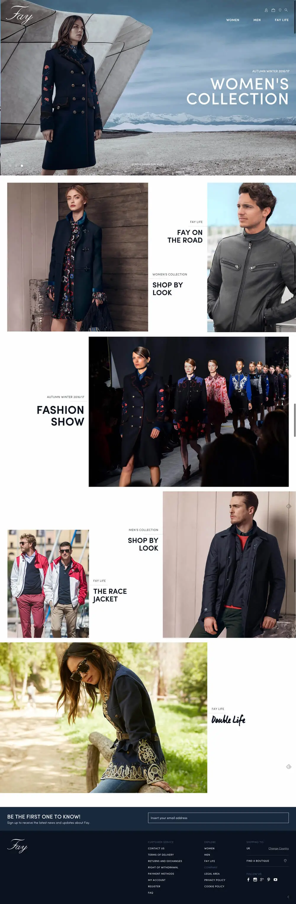 Fay UK Official Website | Casual Chic Clothing for Men and Women overview image