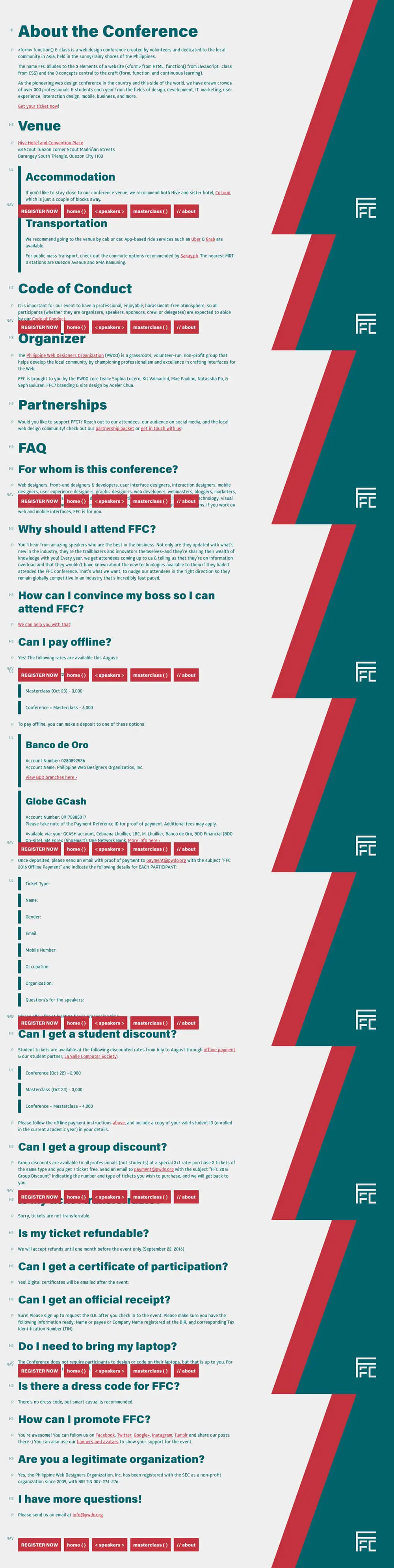 Form Function & Class 7 • Web Design Conference in Asia • 22-23 October 2016 overview image