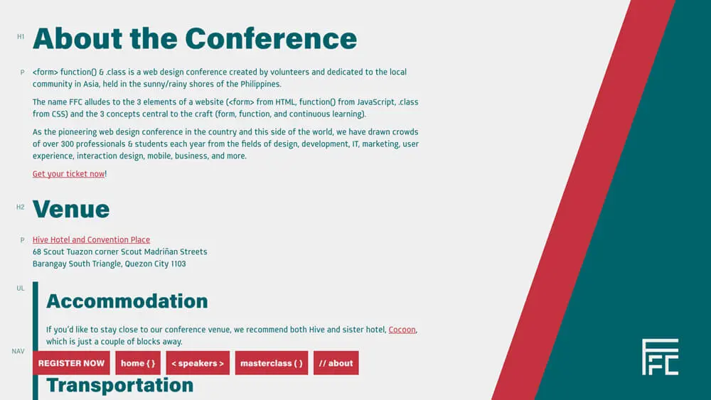 Form Function & Class 7 • Web Design Conference in Asia • 22-23 October 2016のアイキャッチ画像