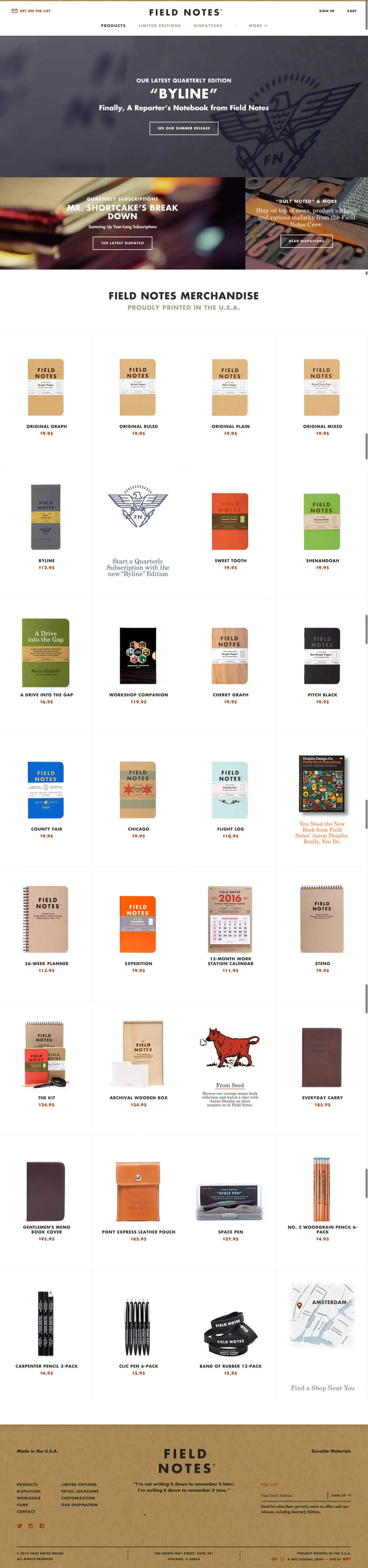 Field Notes overview image