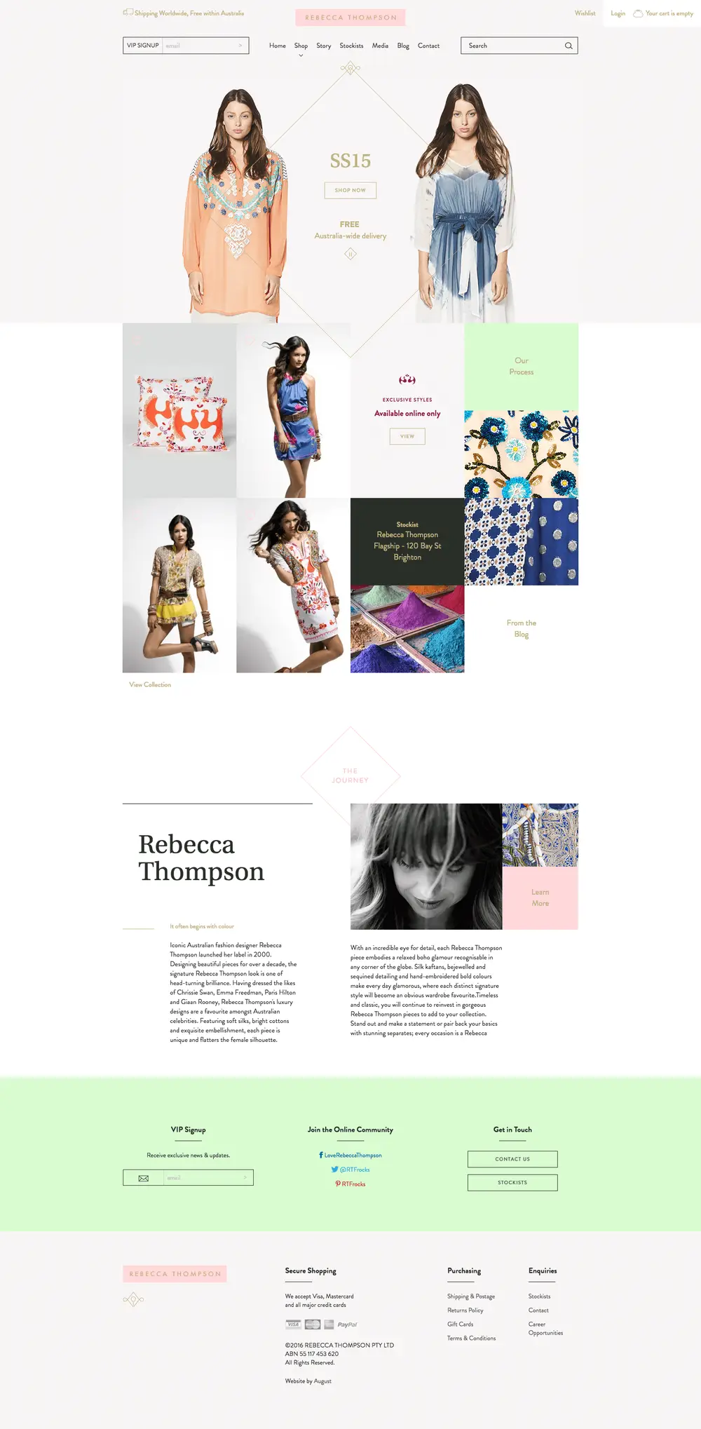 Rebecca Thompson – Australian Fashion Designer overview image