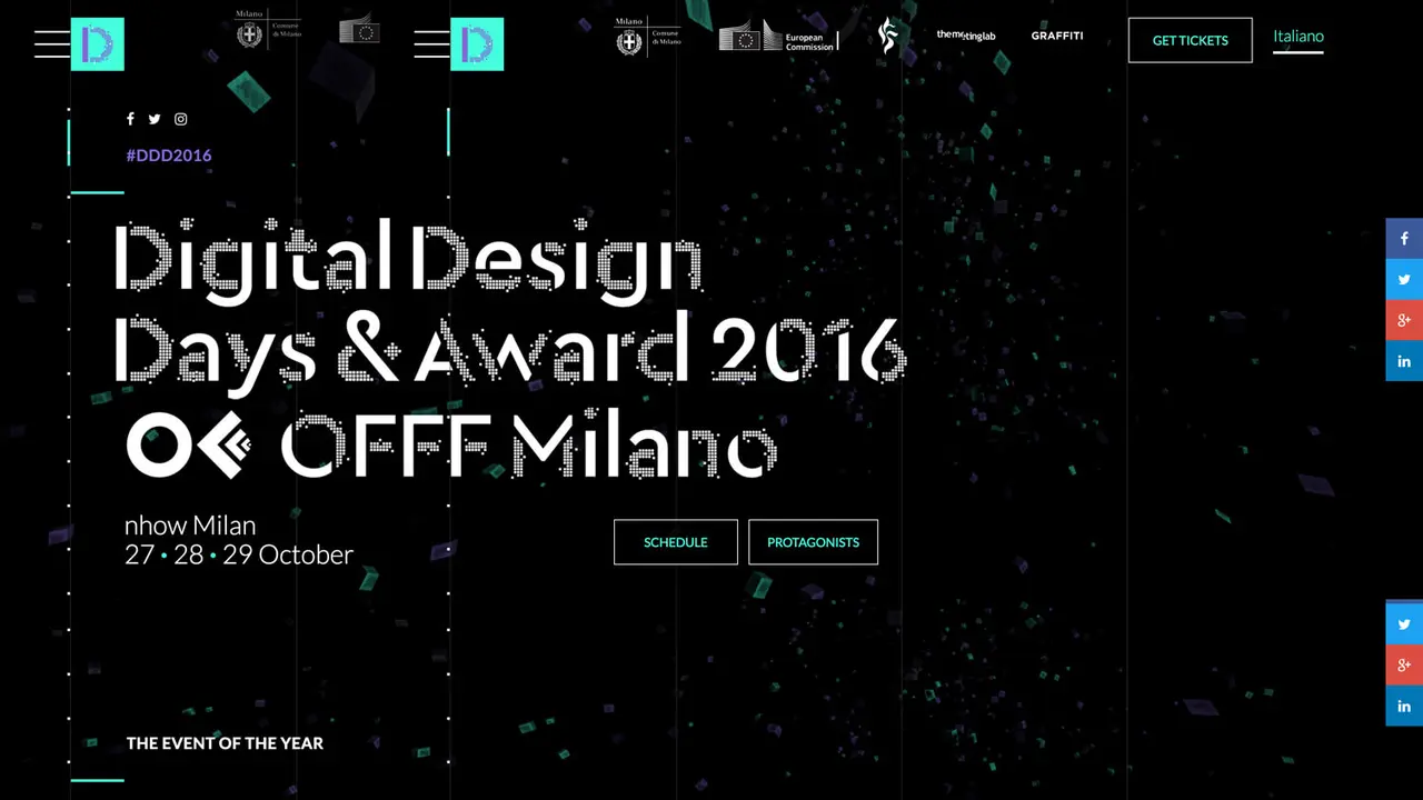Digital Design Days & Award + Offf Italia Milan 27 28 29 October 2016のアイキャッチ画像