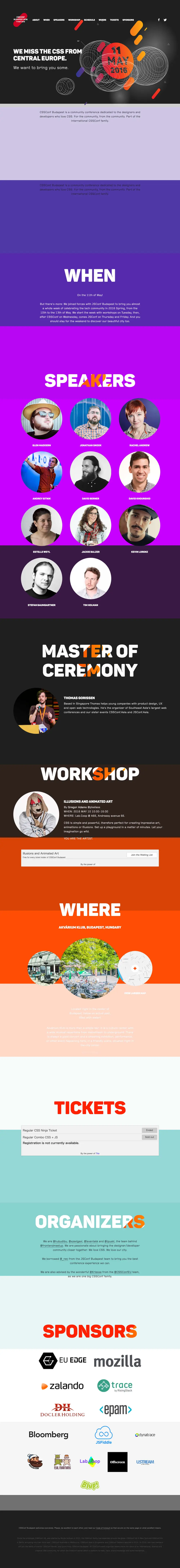 CSSConf Budapest 2016 overview image