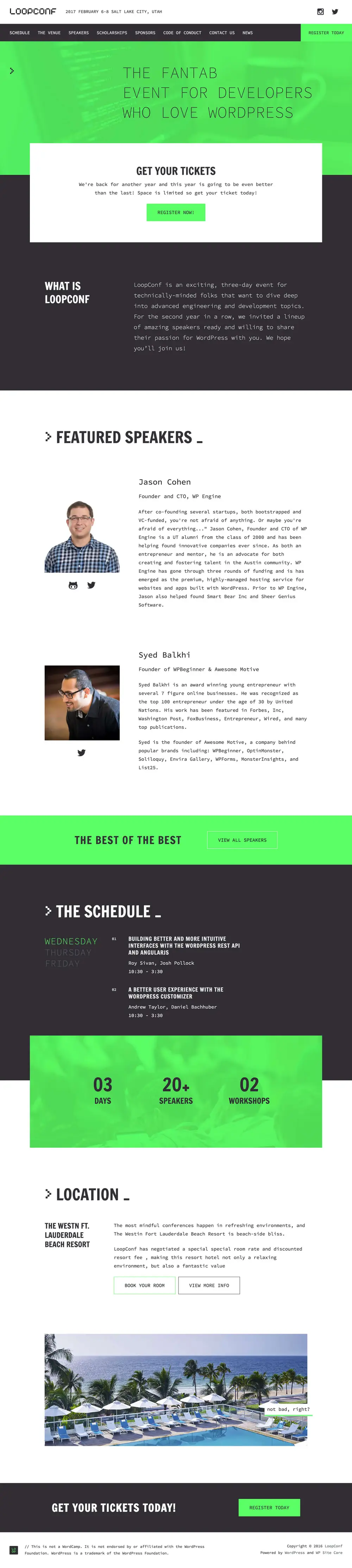 WordPress Dev Conference | October 5-7, 2016 overview image