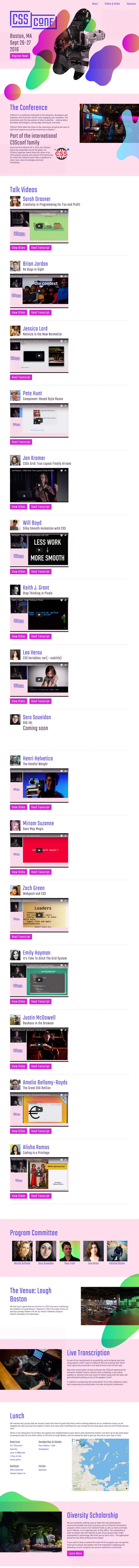 CSSConf US 2016 overview image