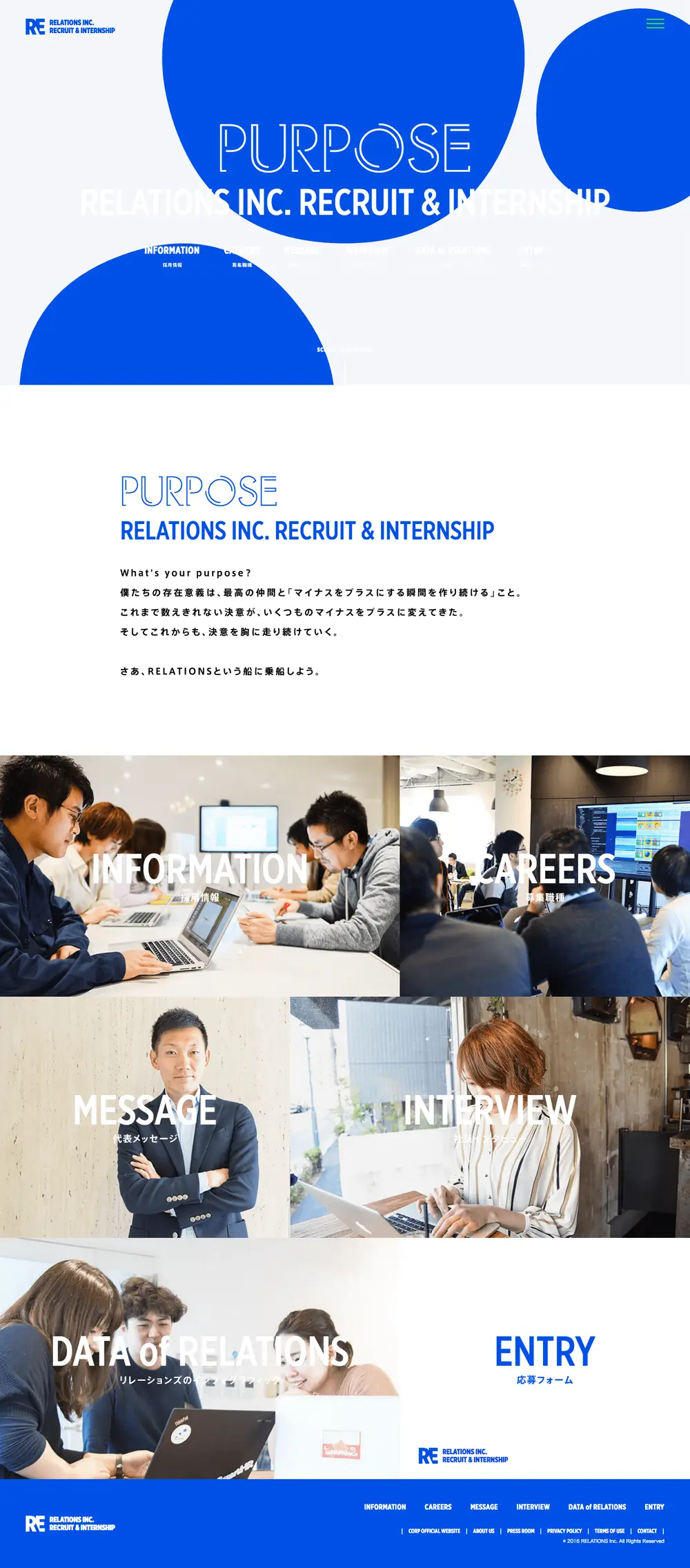 RELATIONS INC. RECRUIT & INTERNSHIP overview image
