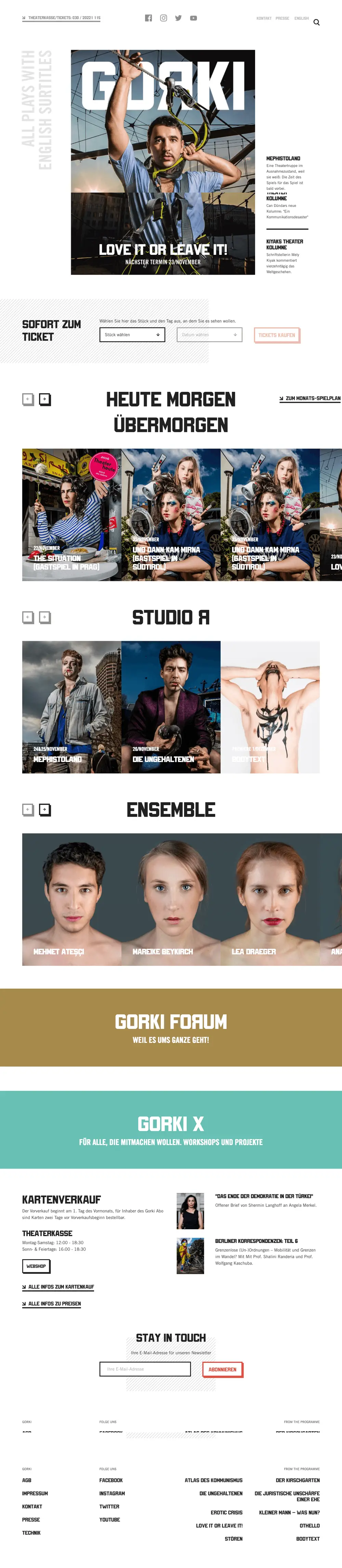 Maxim Gorki Theater – Startseite overview image