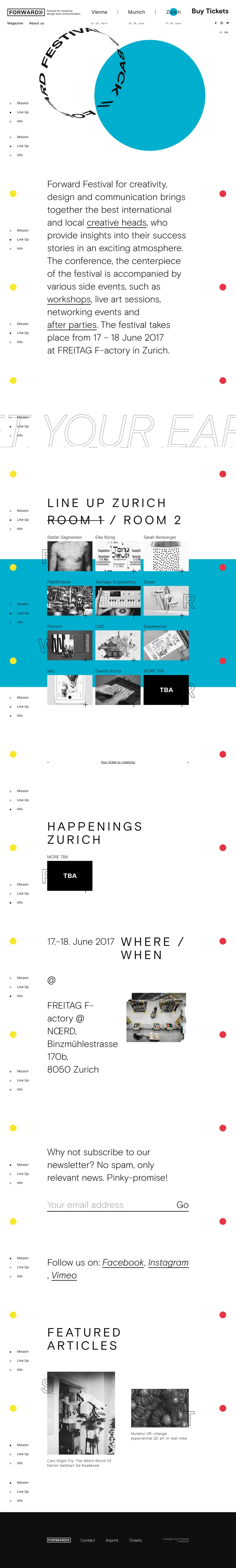 Forward Festival | Zurich overview image